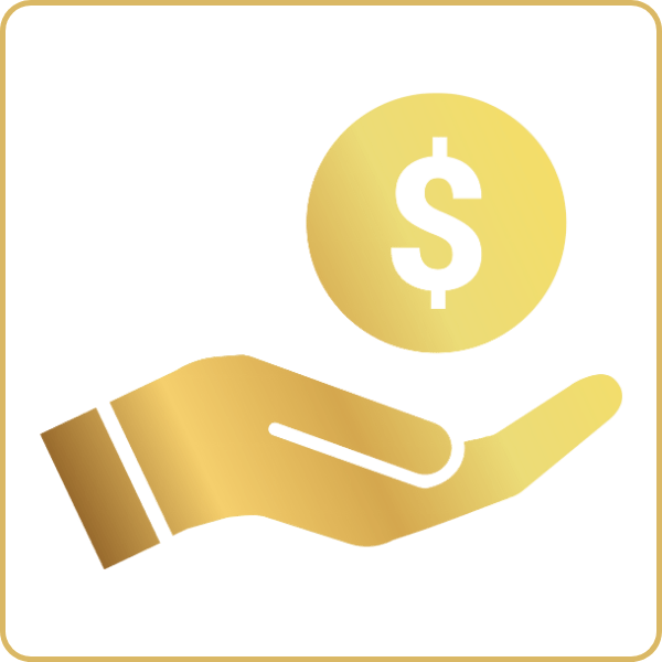 ไอคอนมือถือเหรียญดอลลาร์ – สื่อถึงการชำระเงินที่ยืดหยุ่นและปลอดภัย